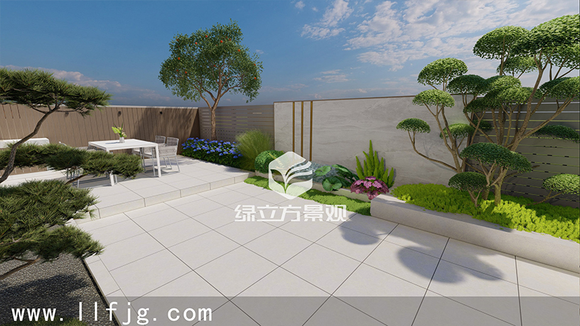 庭院设计效果图；院子设计；苏州景观设计；苏州院子设计；苏州花园设计；苏州院子养护