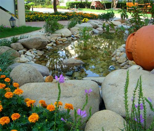 苏州园区春晓别墅花园设计案例一实景