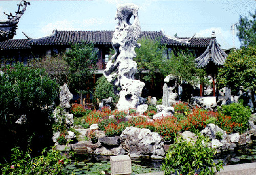 苏州冠云峰，假山施工，花园假山